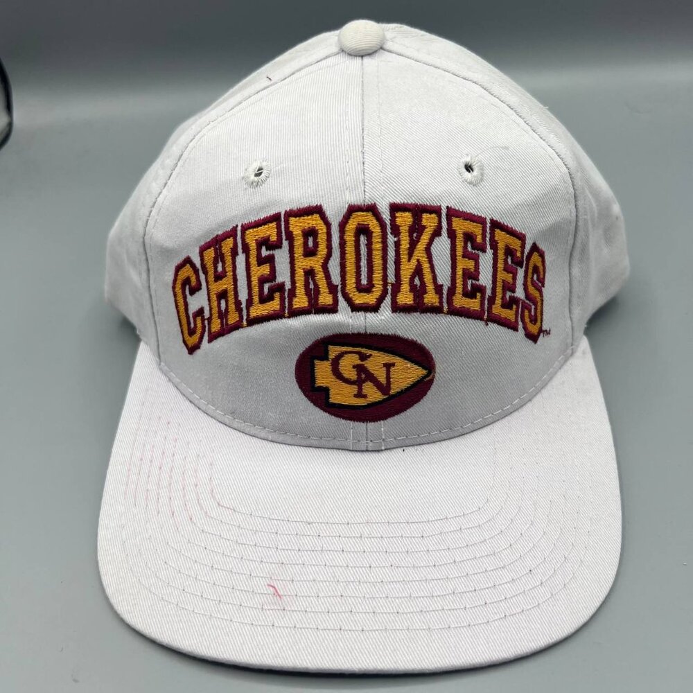 Cherokees Hat Men White Zephyr Graf-X Snap Back Cap